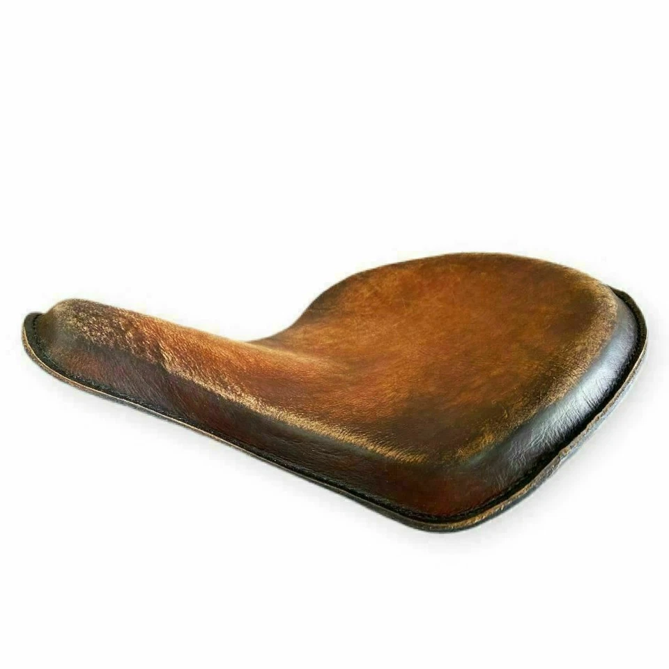 Пружинное Одиночное Сиденье Chopper Bobber Harley для Трактора Royal Enfield Dis Leather @VD - Изображение 2 из 4