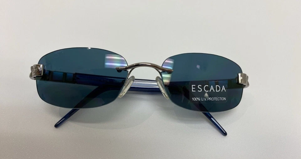 Escada women sunglasses, E1395, 54-17-125, rimless,  gray, made in Italy, new - Image 4 of 4