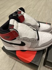 Air Jordan GS 1 Retro High OG "LIGHT SMOKE GREY" 2020 - Size 6.5Y - 575441 1..