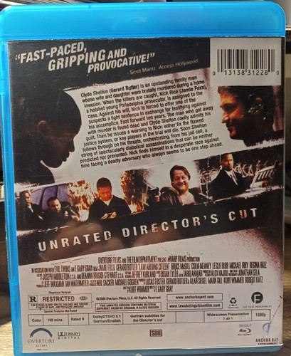 Law Abiding Citizen unrated Blueray - Bild 2 von 2