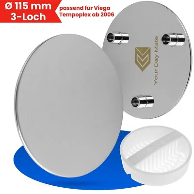 YOUR DAY MATE Abdeckhaube Duschabfluss 115mm Edelstahl passend für Viega Tempoplex Haube Kappe