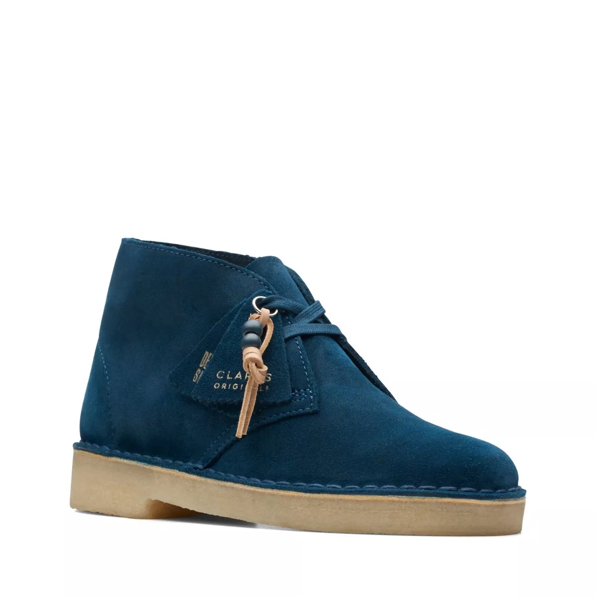Navy blue desert boots top