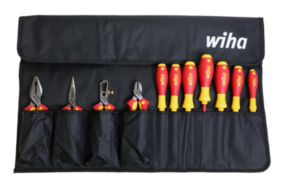 Wiha 32986 11 Piece Insulated Industrial Pliers and Screwdriver Set