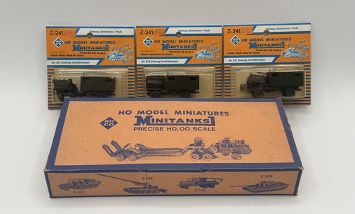 RARE (3) Z-241 Unimog Ambulance Truck Roco Minitanks In Original Box - 第 1/9 張圖片