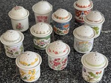 11 Vintage Porcelain Tea Egg Infusers Kaiser W Germany Floral Tea Set