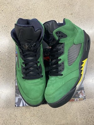 Jordan Air Jordan 5 Retro SE Oregon Green Black Yellow 2020 CK6631-307 Men