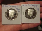 2021 & 2020 s Kennedy Proof Half Dollars .999 fine silver Coin Lot