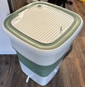 Portatif Mini laveuse 27 L Lave-linge pliable,15kg ,18 KWH NEVER USED ++++