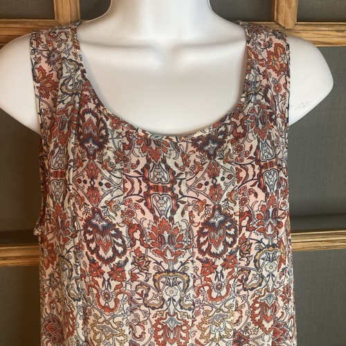 Abito donna Max Studio senza maniche BOHO plissettato taglia M 18,5x36 foderato trasparente - Foto 8 di 11