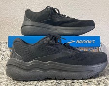 Brooks Men's Ghost Max 2 Black Low Top Athletic Shoes Size 10