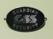 Original Guardian Security Service Officer Cap Badge Enamel