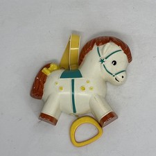 Fisher Price Pony Music Box Pull-A-Tune VTG 1968 Crib Hanger Baby Toy WORKING