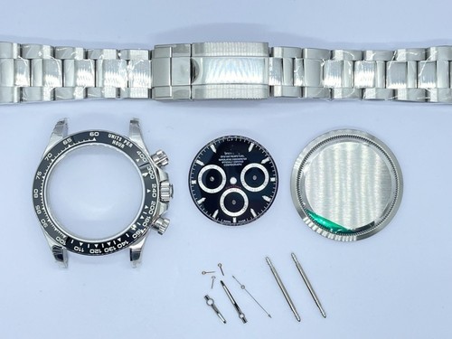 DIY 40mm Stainless Steel watch kit For 4131 7750 4130 Aftersales accessories