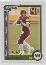 2022 Panini Classics Green Back 19/50 Carson Wentz #98 0lt3