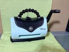 Sizzix Texture Boutique Embossing Machine Purse Style Baby Blue MACHINE ONLY