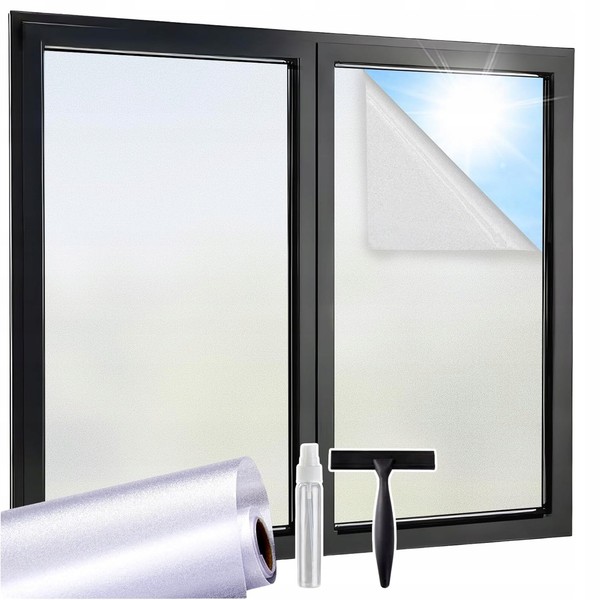 Milchglasfolie Fensterfolie Sichtschutzfolie Matt Uv Selbstklebend 44,5X200Cm-image