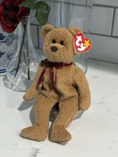 Ty Beanie Babies Curly The Bear MWMT