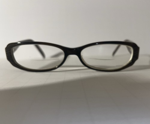 Nine West 417 JUB 51-14-135 Brown Horn Plastic Full Rim Eyeglasses Frame OY64