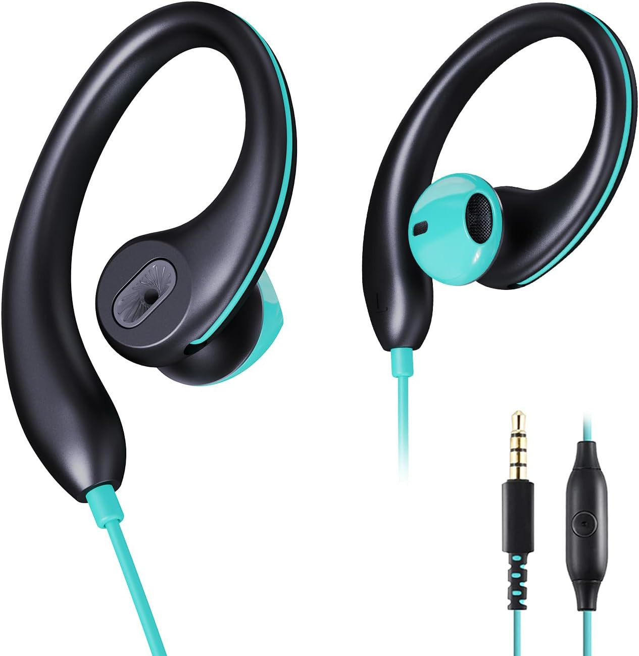 With Ear Hooks, Running Headphones Secure Fit Wrap