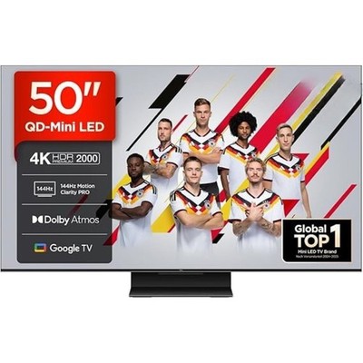 TCL 50C7K 50 Zoll Fernseher QDMini LED 4K Smart TV Wlan Bluetooth HDMI HDR Dolby