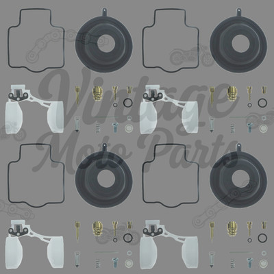 4X Carb Repair Kit Rebuild Float For Kawasaki ZX600E ZX600 Ninja ZX6R ZZR600 -US