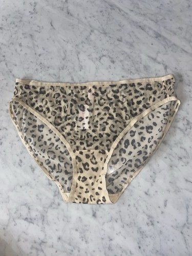 Conjunto de sujetador y bragas Skarlett azul 36D guepardo manchado nuevo marrón crema - Imagen 4 de 10