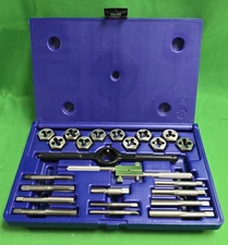 IRWIN  Hanson 1900204 24-Piece SAE Tap and Die Set GOOD CONDITION (E10)