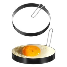 2Pcs Egg Rings 6" Stainless Steel Nonstick Pancake Cooking Ring