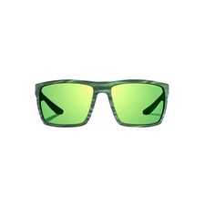 BAJIO Stiltsville Green Stripe Matte  Mirror Glass Sunglasses