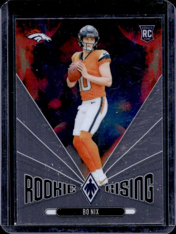 2024 Panini Phoenix Bo Nix Rising RC #RR-BNX Broncos Rookie