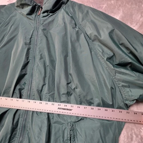 Holloway Mens 6XT Green Nylon Fleece Lined Full Zip Bomber Jacket Big & Tall image 5