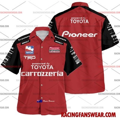 Ryan Briscoe IndyCar Racing 2005 Uniform Apparel Clothes Hawaiian Polo Shirt