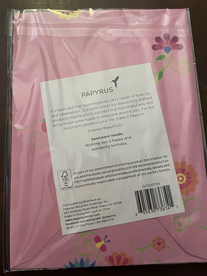 6 Sealed Papyrus Happy Birthday Cards - Image 2 of 4