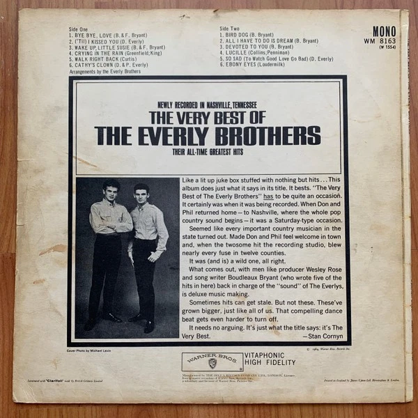 Everly Brothers - The Very Best Of The Everly Brothers (LP) (Very Good Plus (VG+ Foto 2 de 4