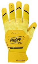 Rawlings 2025 Workhorse Batting Gloves For Both Hands , Yellow, Usa, Size Xl, 
