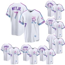 NWT Custom Men's/Youth Royals White 2026 City Connect Sewn Stitched Jersey