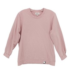 AMERICAN GIANT Women's Sweatshirt Pink Blush 100 Cotton 7/8 Sleeve MEDIUM