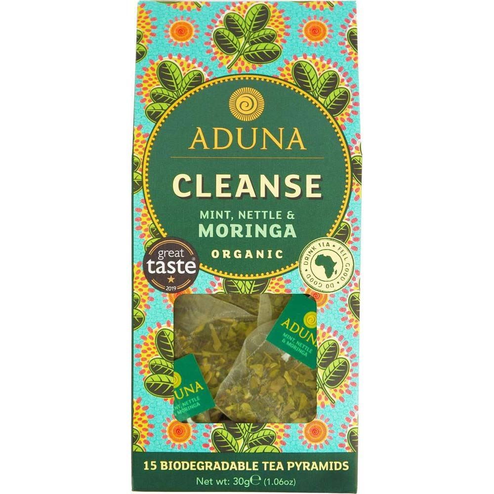Aduna Cleanse Super-Tea - Mint Nettle & Moringa (15 Pyramids) - Image 2