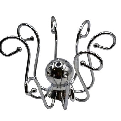 Octopus Ring Holder Umbra Metal Ring Display Mirror Silver Tone 2.5'' Tall 4'' Wid
