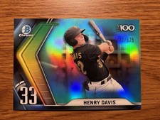 2022 Bowman Chrome Henry Davis Scouts Top 100 Aqua Refractor 42/125 #BTP-33