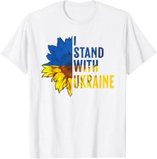I Stand With Ukraine Sunflower Nice Colors Gift Unisex T-Shirt