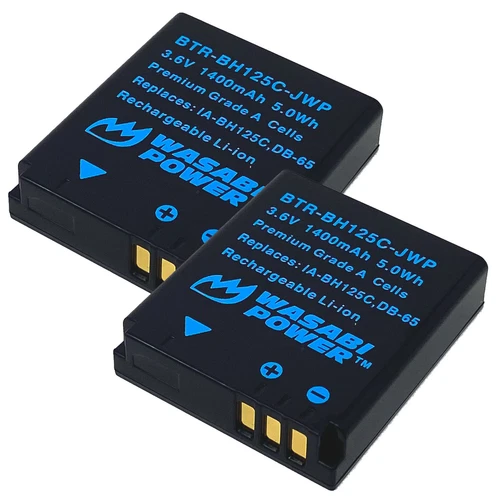 Wasabi Power Battery for Ricoh DB-65 2-Pack