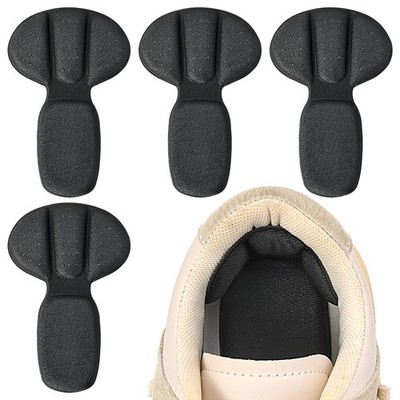 Back of Heel Cushion Pads, 4Pcs Mesh Adhesive Grips 2 Pairs, Black