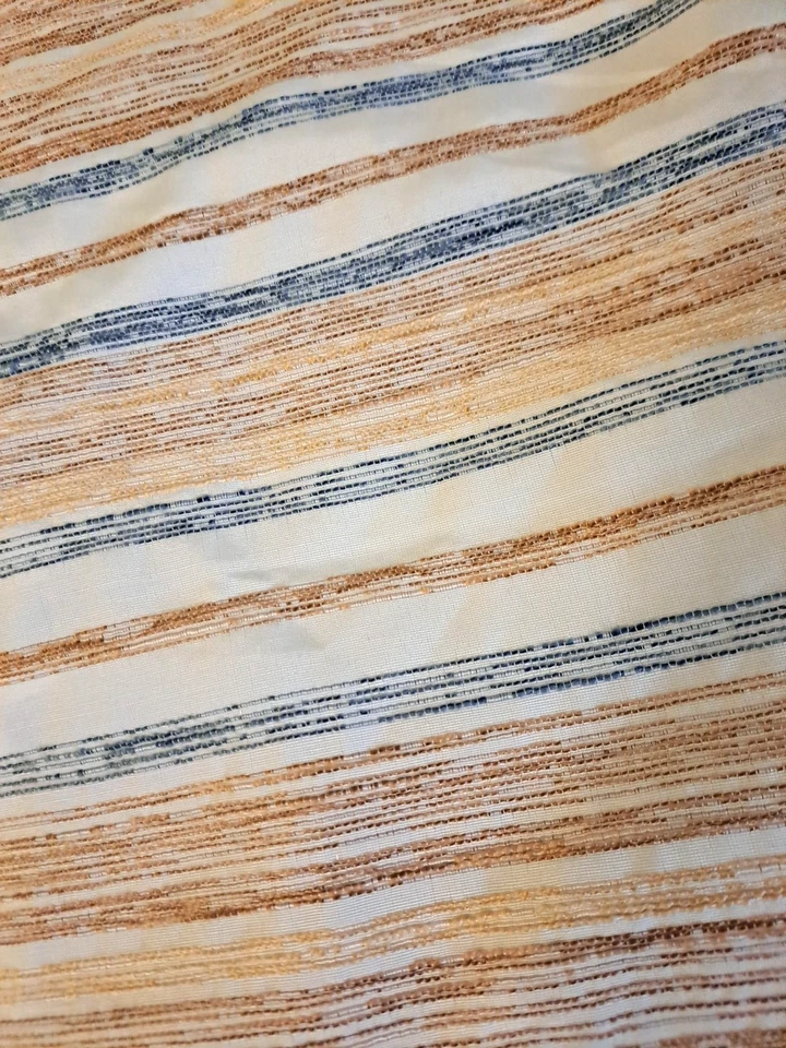 Threshold Striped Pillow Shams Textured Beige Blue Beachy Modern Standard - Image 3 of 4