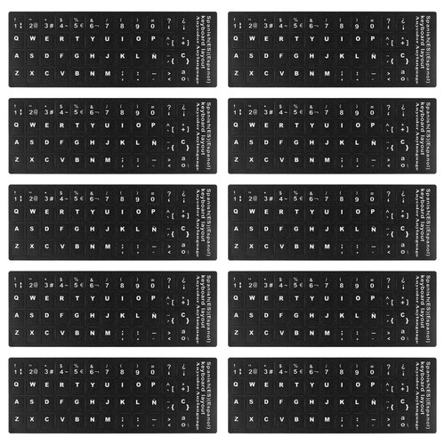 10 Sheets Computer Keyboard Stickers Laptop Notebook Keyboard Stickers - 第 1/9 張圖片