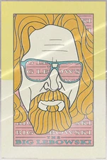The Big Lebowski - Pop-Art Movie Poster (The Dude) (Size: 24" x 36") (LAMINATED)