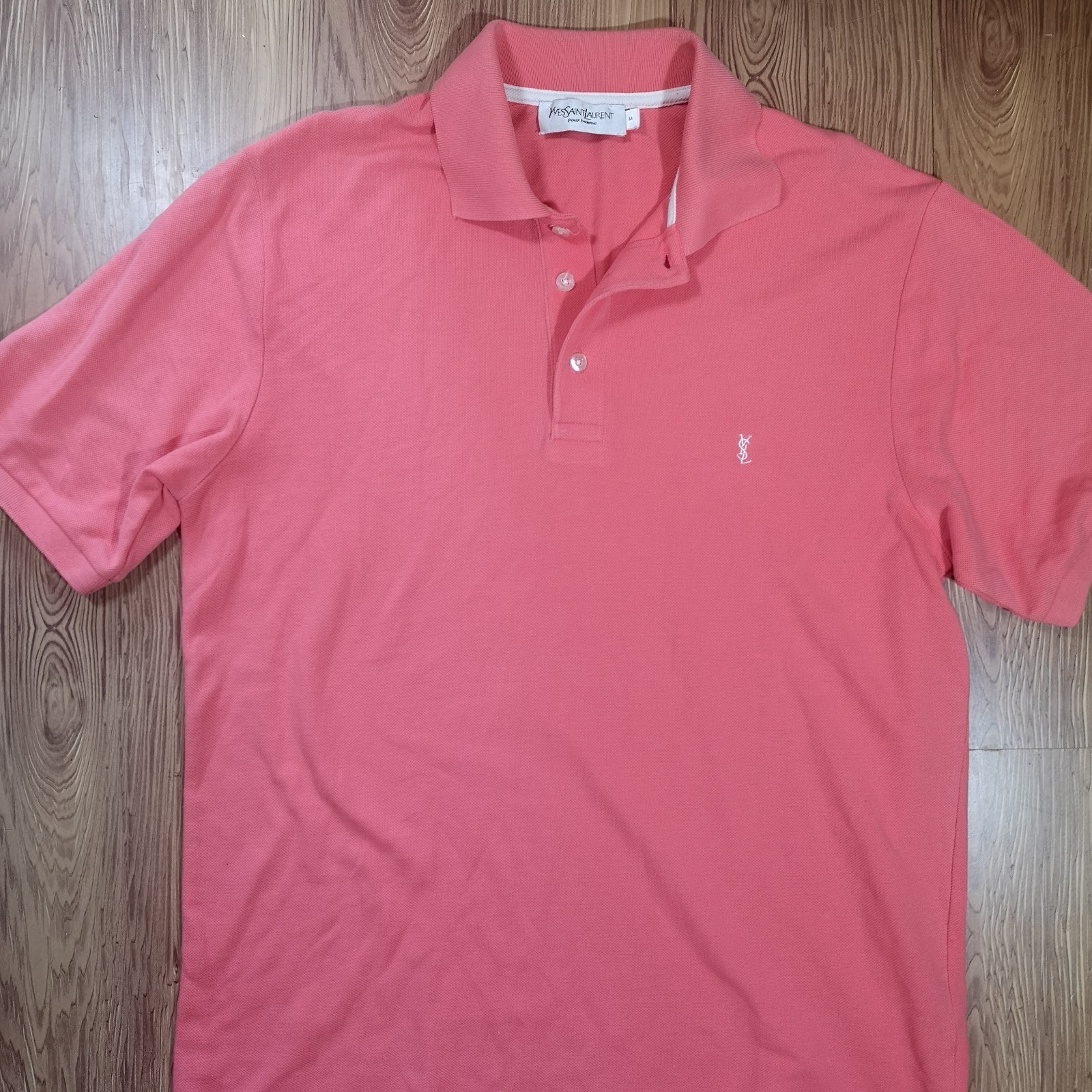 Polo media Yves Saint Laurent rosa salmone spedizione gratuita