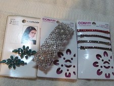 conair sophisticates barrette clips and bobby pins lot of 3 pack 7 piece