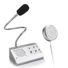 Dual-Way Window Intercom System,High Power Speaker,Microphone Speaker for Tel...