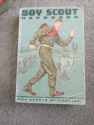 VTG 50s 60s Boy Scouts Of America Uniform Hat & BSA Handbook BUNDLE Kit Carson - Picture 9 of 23
